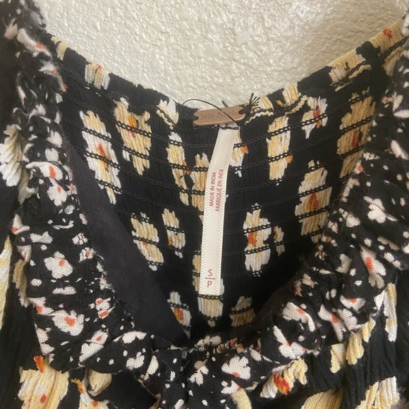 Free People tigerlily midi dress in black Sz Small - Picture 6 of 11